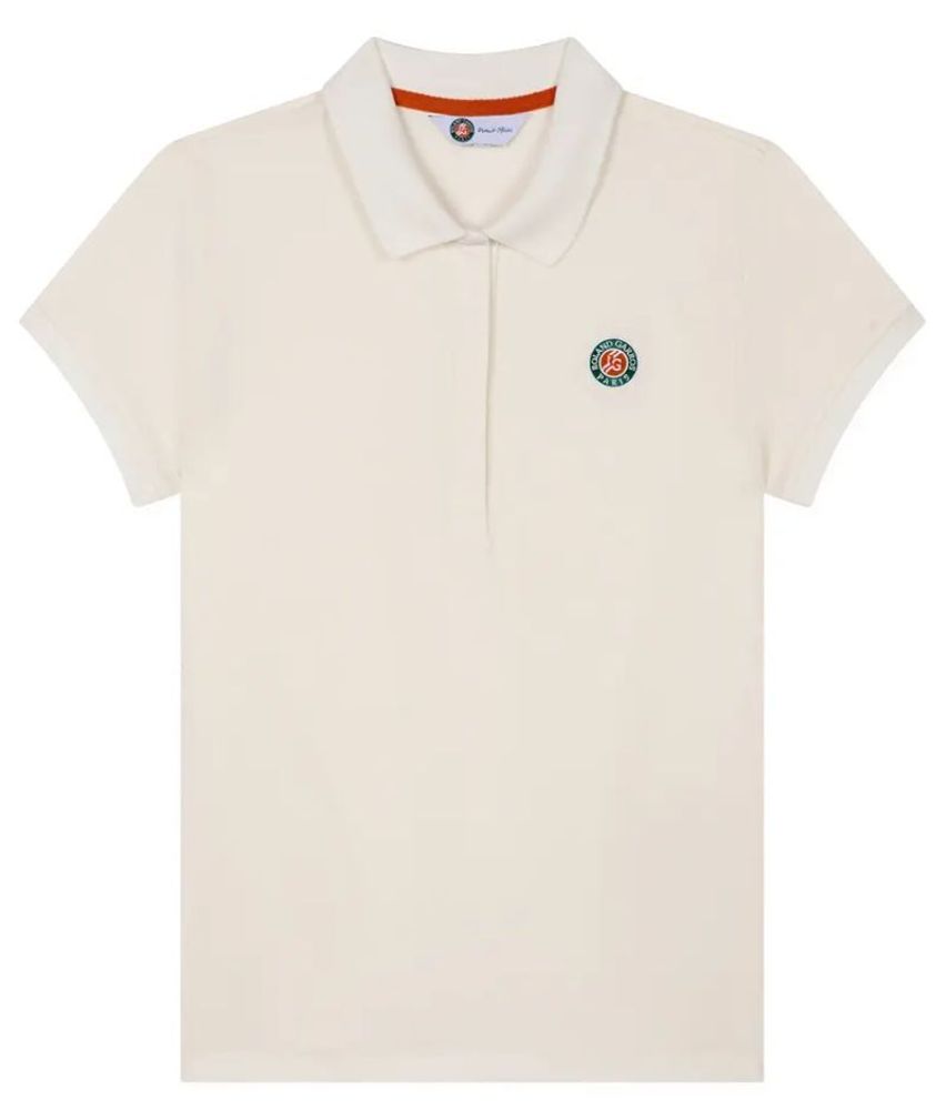 Женское теннисное поло Roland Garros Basic Islande Shirt - экрю