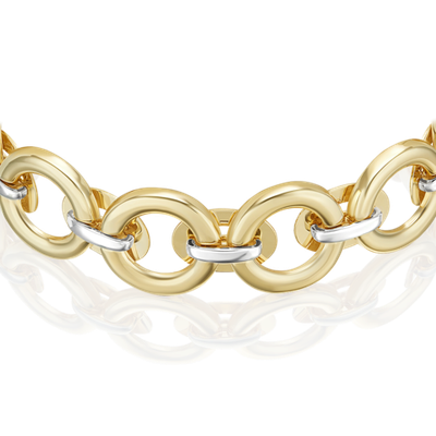 Браслет из комбинированного золота