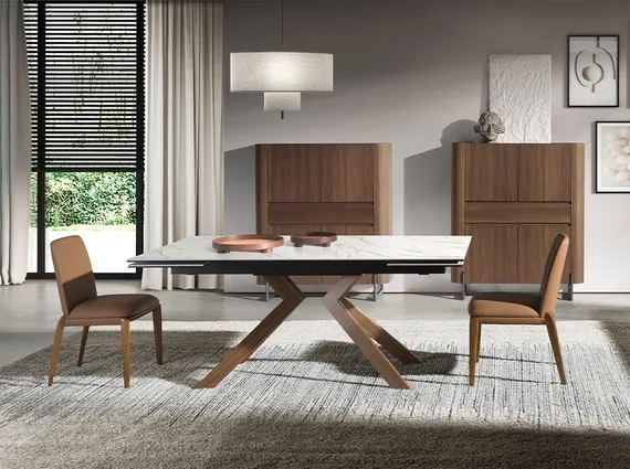 Раздвижной обеденный стол Angel Cerda 1120, 180-220-260x90 см,