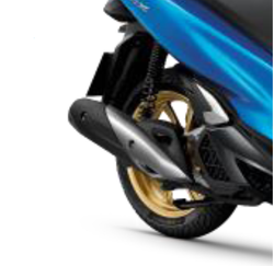 42650-K97-T00ZB. WHEEL SUB ASSY., RR. GOLD COLOR. rear wheel Honda PCX.