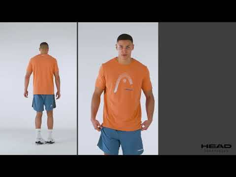 Мужская теннисная футболка Head Carl - Бирюзовый