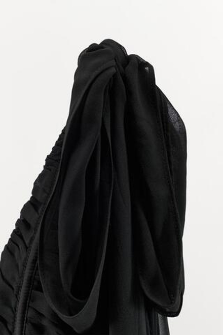 ZARA КОМБИНИРОВАННЫЙ ТОП-КОРСЕТ СО СБОРКАМИ, ЧЕРНЫЙ