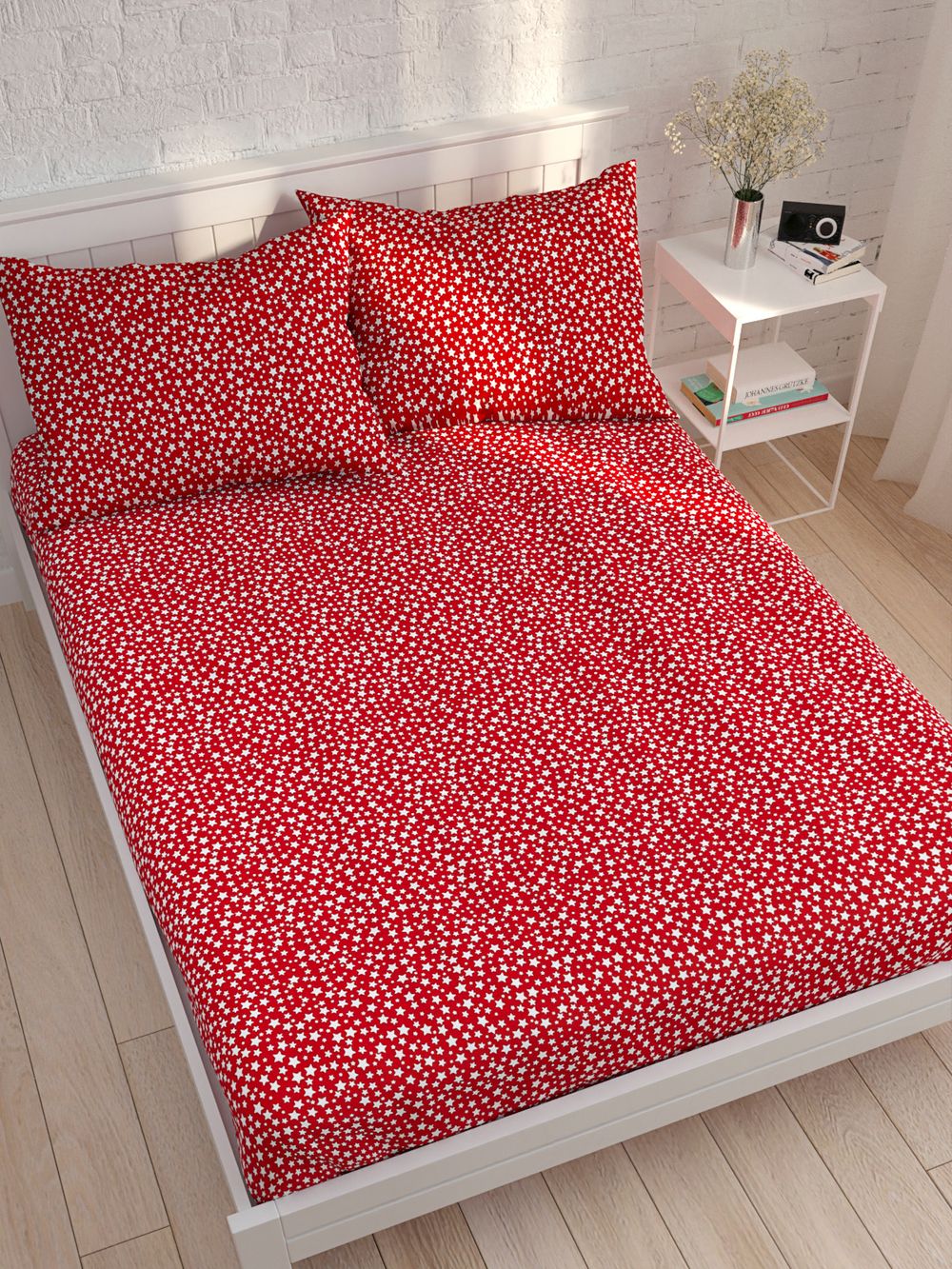 Простынь Сказка "Фейерверк звезд" 150х215 см, перкаль