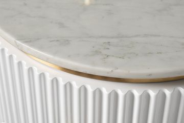 77IP-GD009-TUMB/1 Тумбочка 2 ящика с мраморной столешницей d51*55см