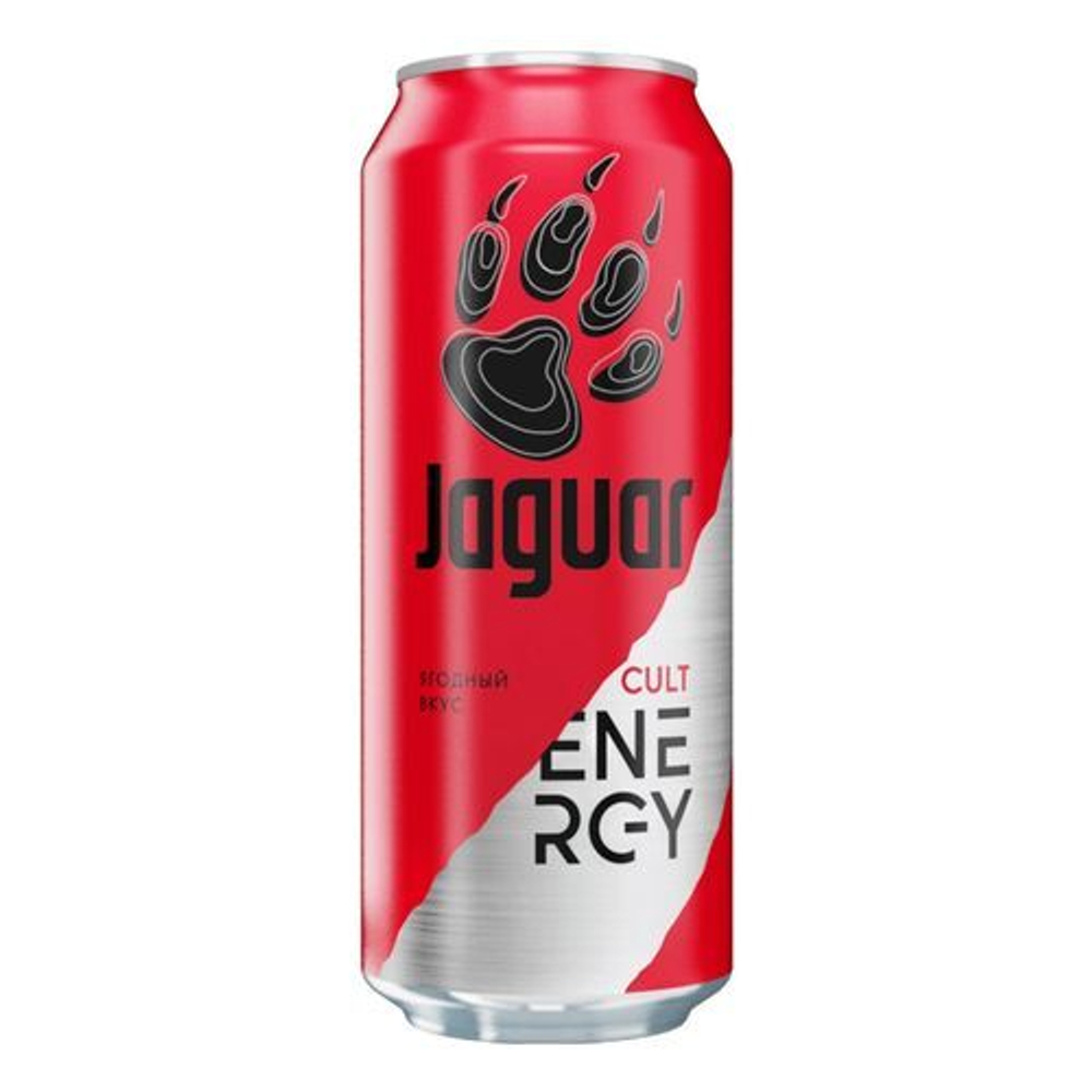 Напиток энергетический Jaguar Cult Ягодный вкус, 450мл