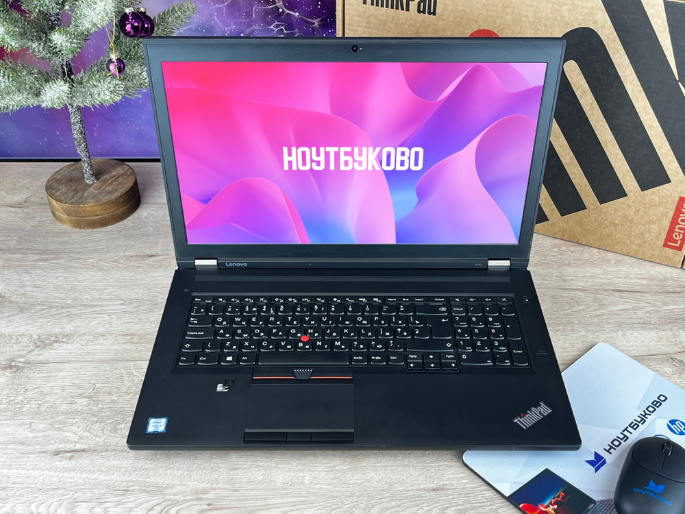 Ноутбук Intel Lenovo ThinkPad P70, Core i7-6700HQ, 17.3", FHD, IPS, 8 Gb RAM, 256 Gb SSD, Quadro M600M 2Gb, Windows Pro, Чёрный, Русская раскладка