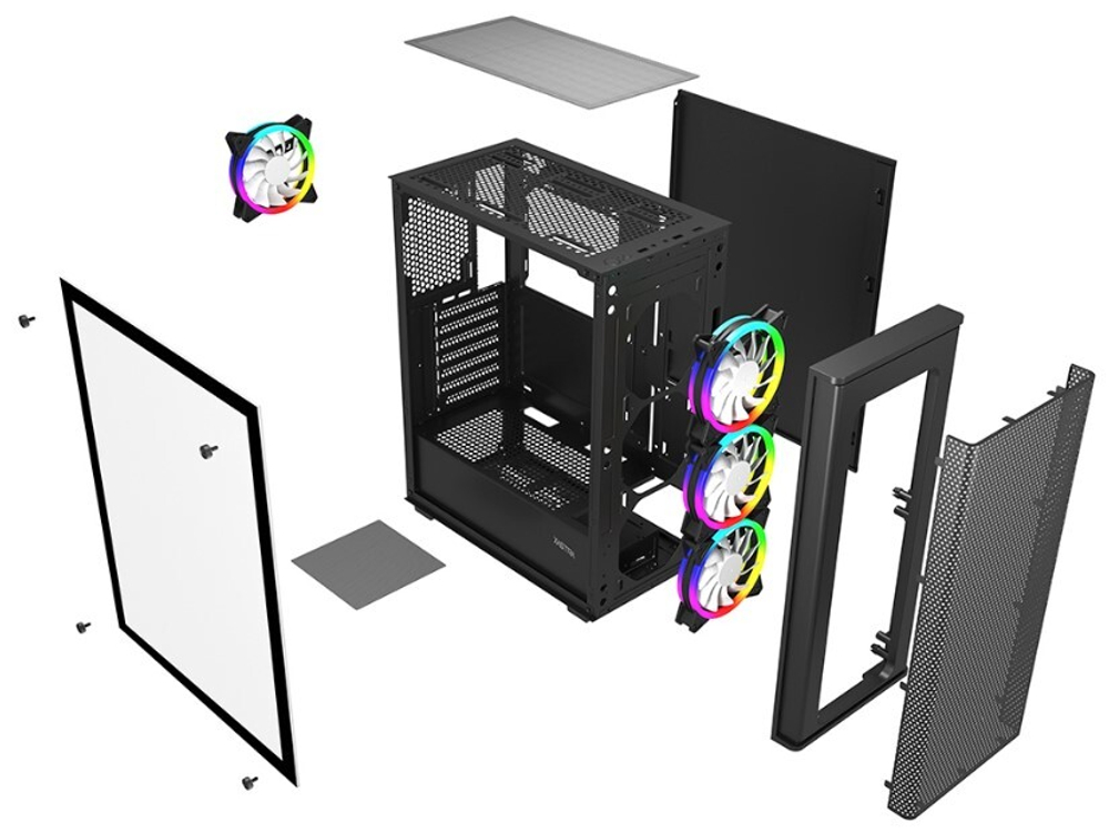 Корпус ATX Xastra A300 4FRGB
