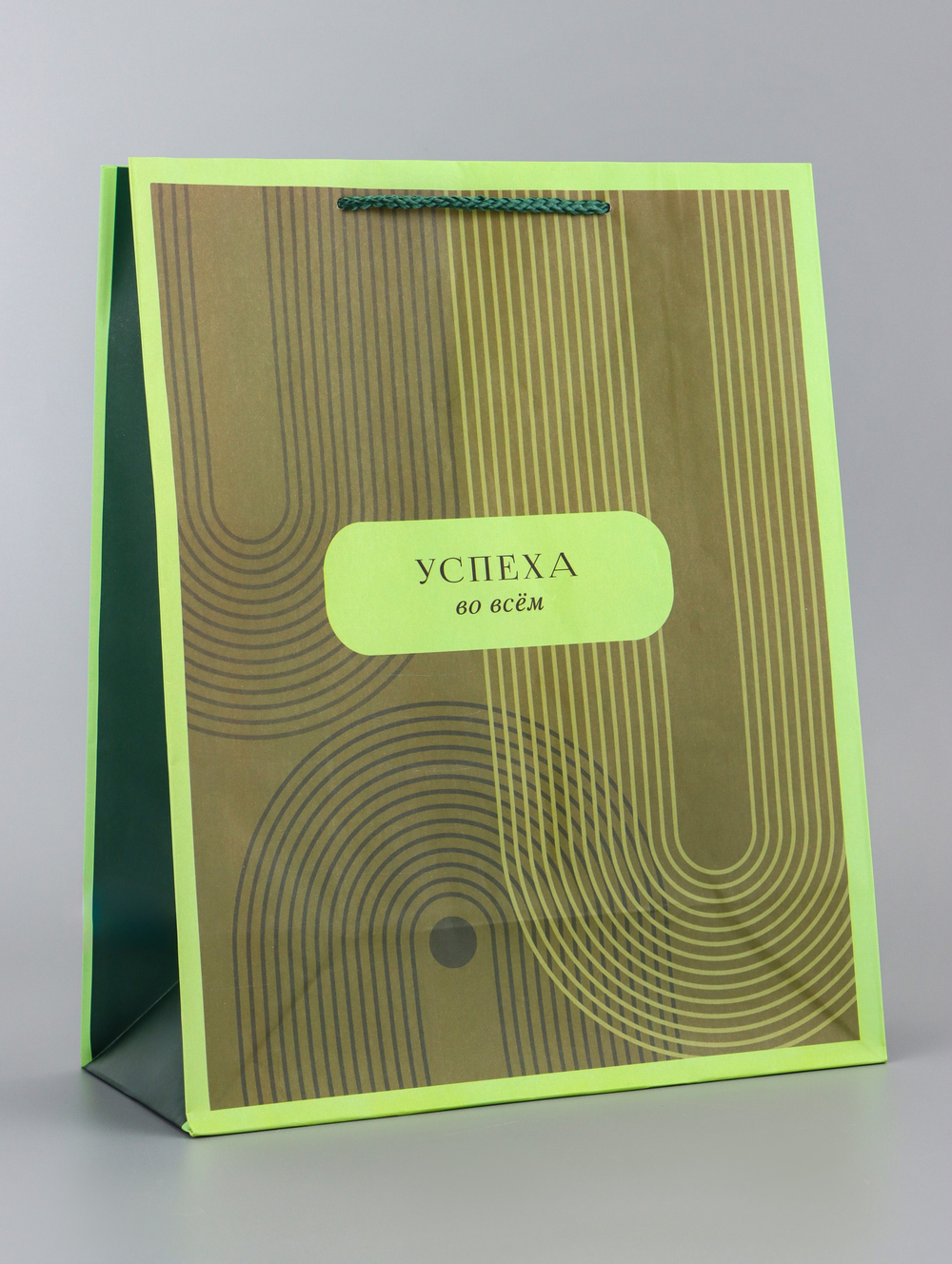 Пакет подарочный ламинированный вертикальный «Элегантность», 26×12×32 см, 10961846, Китай