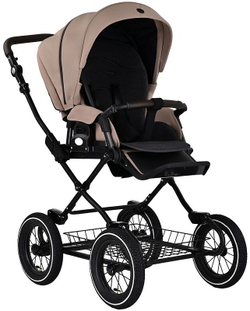 Детская коляска Roan Bass Next Classic d12 3 в 1 с автокреслом Tutis Elo Black RCL266/1 Amber