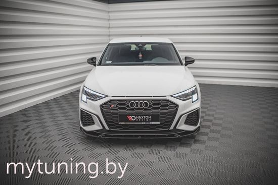 Сплиттер бампера переднего V.2 для AUDI A3 S-Line / S3 8Y (20-...)