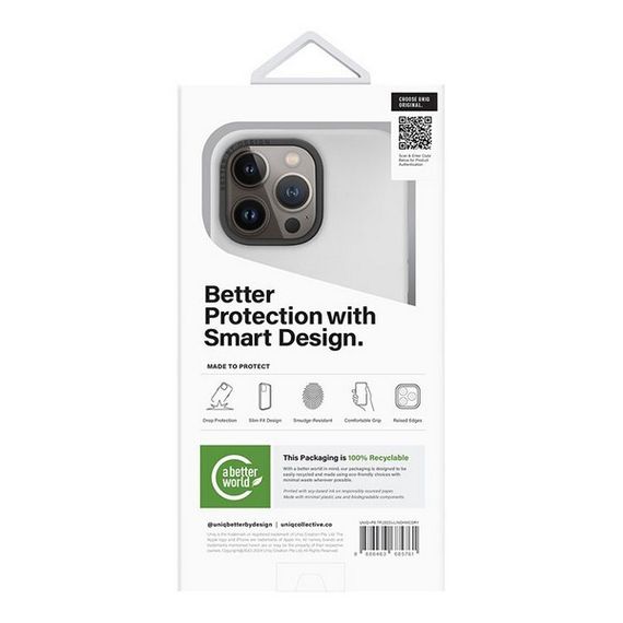 Чехол Uniq LINO MagSafe для iPhone 15 Pro Max Chalk Grey (IP6.7P(2023)-LINOHMCGRY)