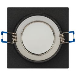 Светильник встраиваемый декоративный ЭРА DK108 BK под лампу MR16 GU5.3 черный