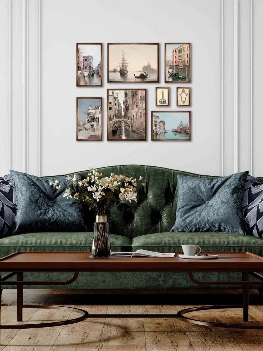 Картины на стену интерьерные на холсте 8 шт