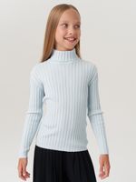 Джемпер водолазка для девочки AT274 голубой