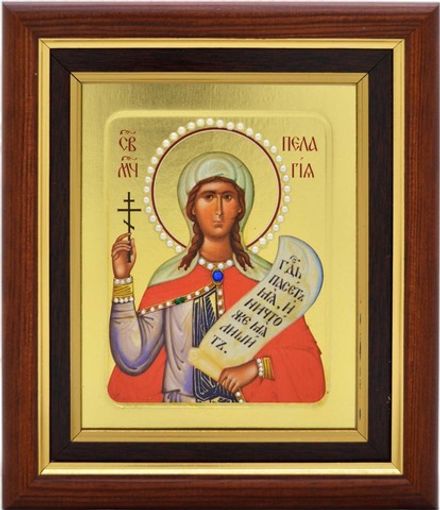 Икона святой Пелагеи, писанная в монастыре.
