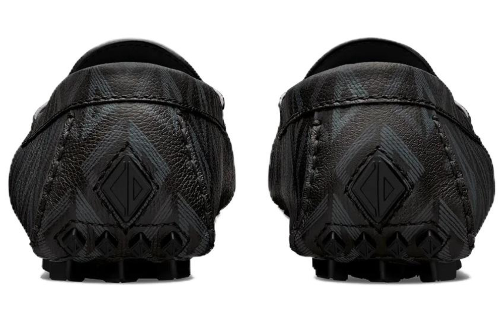 DIOR Mocassin Black Cd Diamond Leather