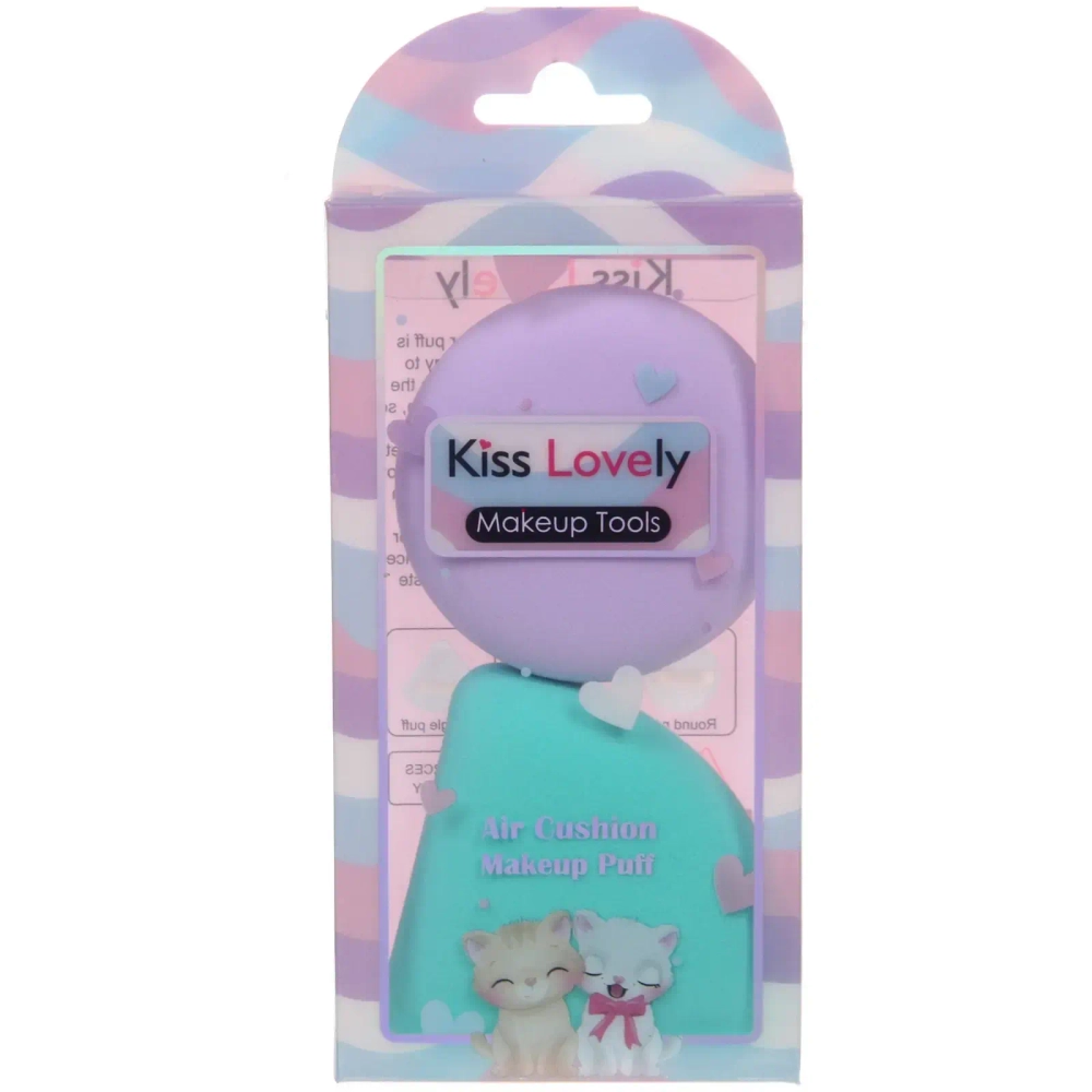 Спонжи для макияжа 2шт фигурные «FRIDA», котики, цвет как на фото, 12*6,3см