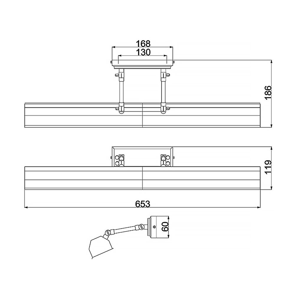 Светильник для картин Elstead Lighting CHAWTON-PLL-AB Elstead Lighting