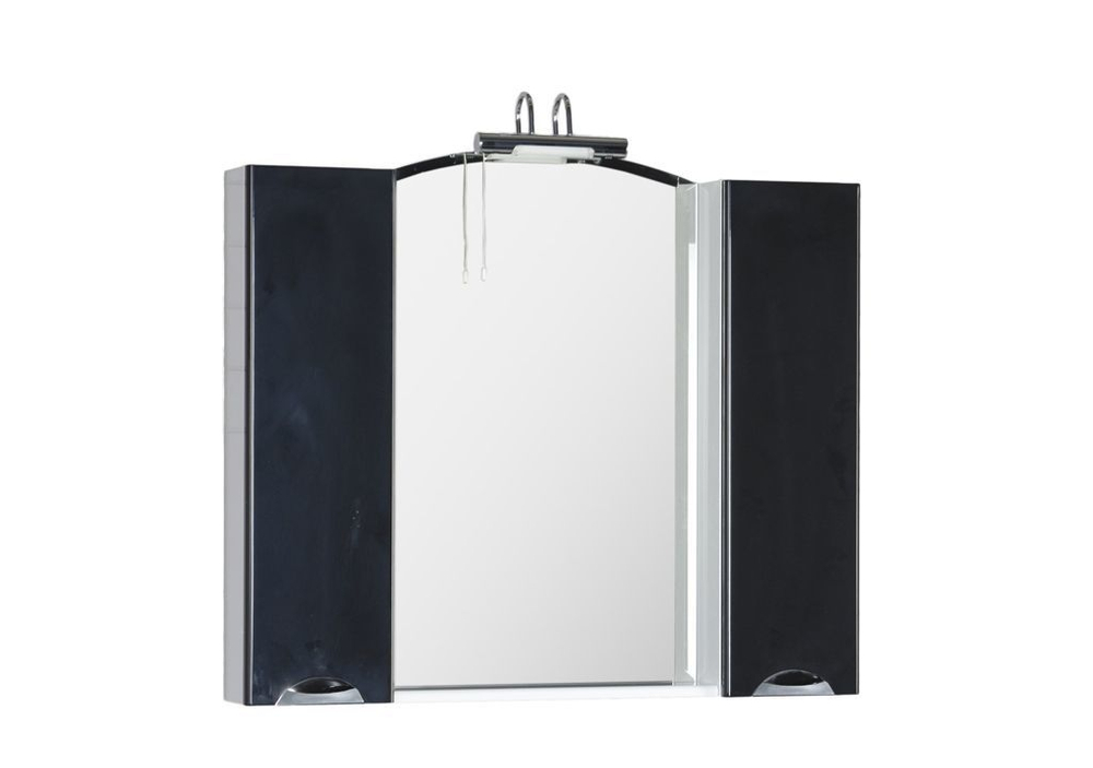 Зеркало-шкаф Aquanet Асти 105 черный