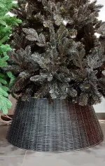 Искусственная черная елка «Одри» (Литая+пвх) 210 см / 2,1 м