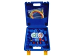 Манометрическая станция FavorCool-R136G-C (R22/134/407/410, 2-х вентильная; шланги 90см до 55 Bar, 5/16"(R410A), упак. кейс)