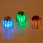 Фигурка с подсветкой «Яркий подарок» 7*4 см, микс