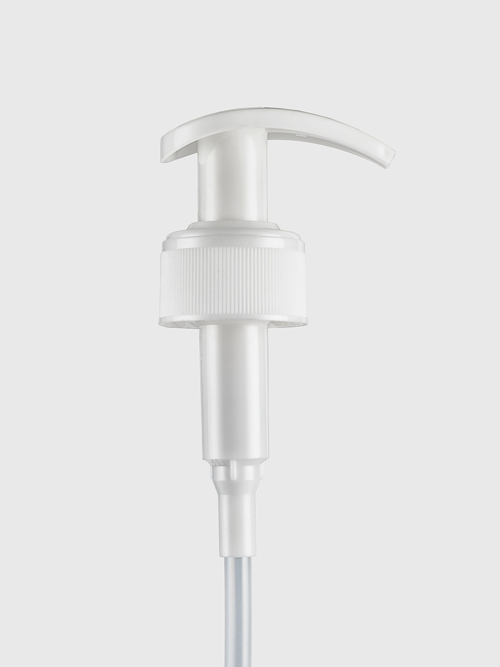Дозатор белый широкий ребристый 28/410
