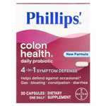 Phillip's, Ежедневная добавка с пробиотиками для здоровья кишечника, 30 капсул