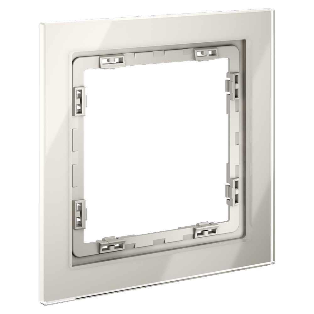 Рамка стеклянная VOLTUM S70 на 1 пост, (кашемир, стекло)