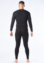 Чёрный комплект мужского термобелья (Размер: L) (Цвет: черный)