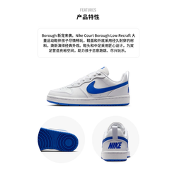 Женские кроссовки Nike Court Borough Low Recraft 'White Hyper Royal' DV5456-110