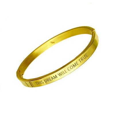Браслет This Dream will come true Gold