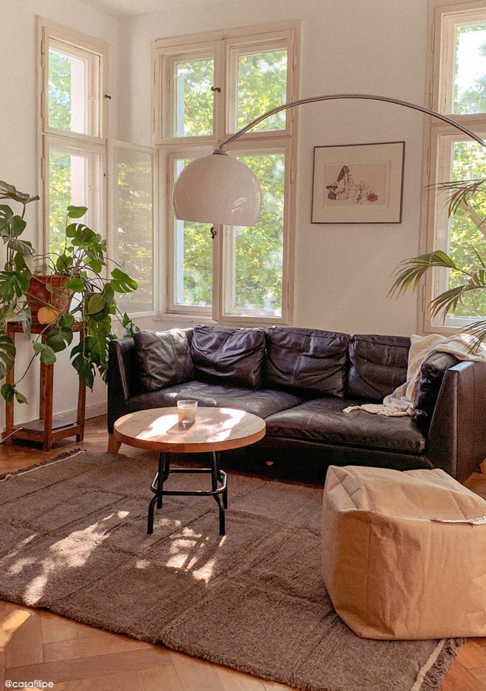 Шерстяной стираемый ковер Lorena Canals Steppe Sheep Brown L (170 x 240 см)