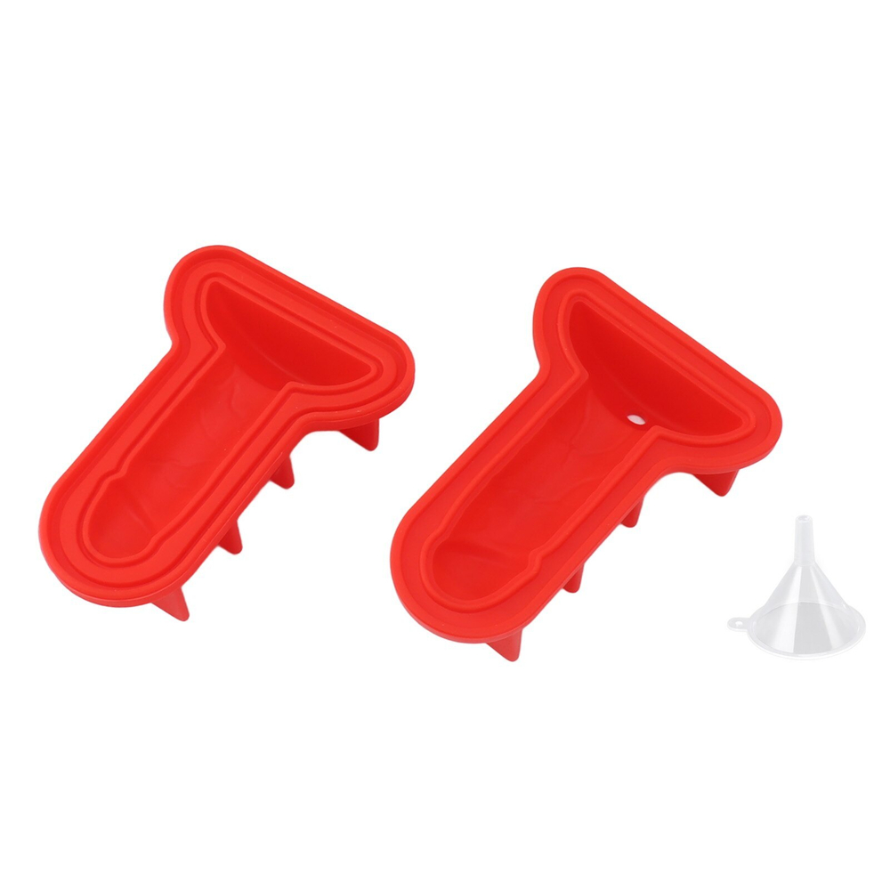 Форма для льда Шалун силикон красный