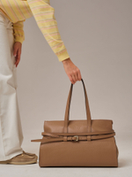 Кожаная сумка Rumi DBR 31152 коричневый капучино