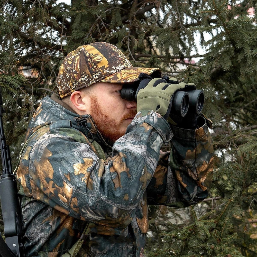 Перчатки для рыбалки Helios CATCHER неопрен., цв.хаки р.L (HS-HY-D14-L)