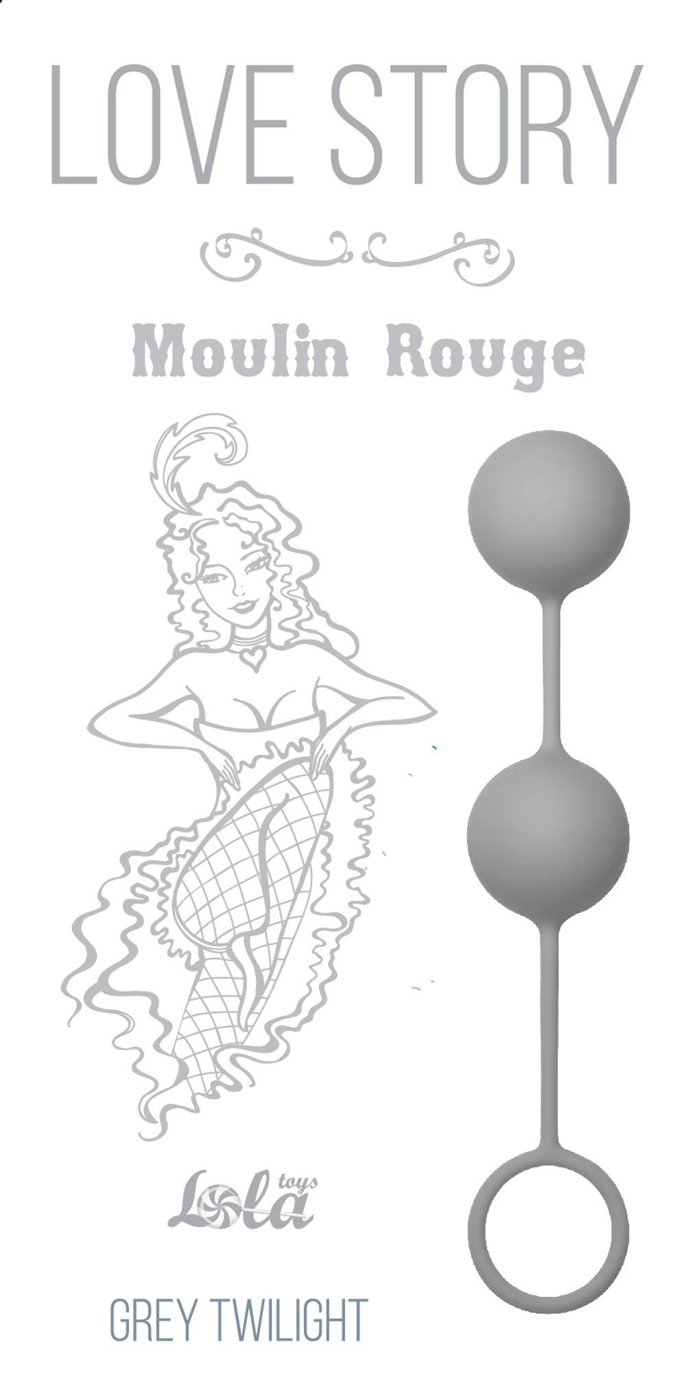 Вагинальные шарики Love Story Moulin Rouge grey 3009-02Lola