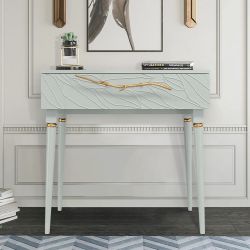 Консоль Арт Колор leaves Классик Голд Серый дым