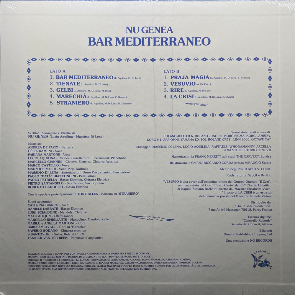 Nu Genea ‎– Bar Mediterraneo (Италия 2022г.)