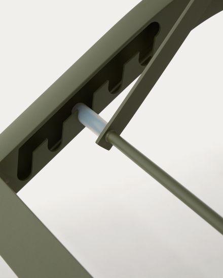 Шезлонг Capraia из зеленого алюминия