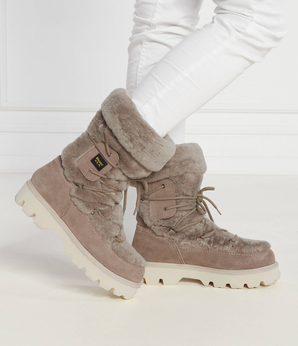 Кожаные угли BLAUER - коричневый(F3EVA06 SHE)