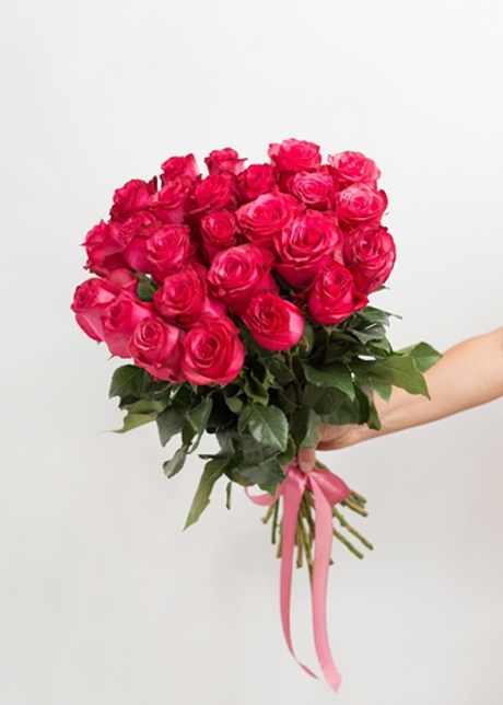 Букет из розовых роз #25