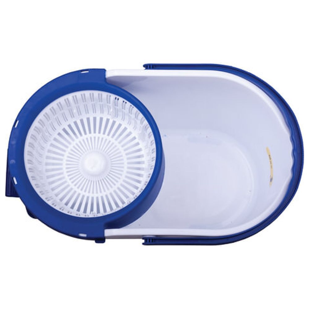 Комплект для уборки: швабра, ведро 11 л/5 л с отжимом и педалью, круглая насадка-липучка, LAIMA, 601459