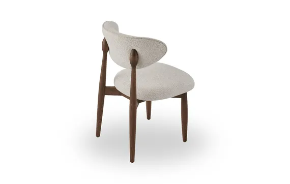 Стул Holmes 4, бежевый, ножки орех