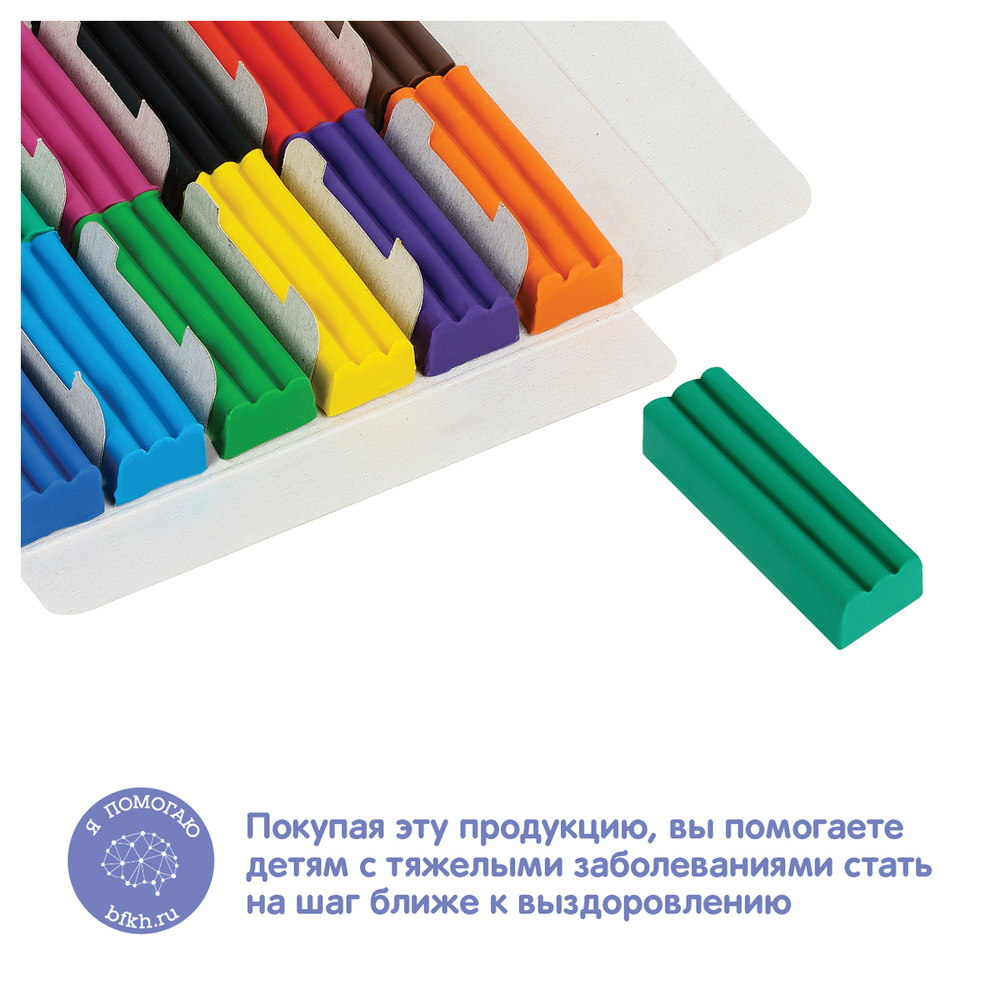 Пластилин "Енот в сказке", 12 цветов, 120г