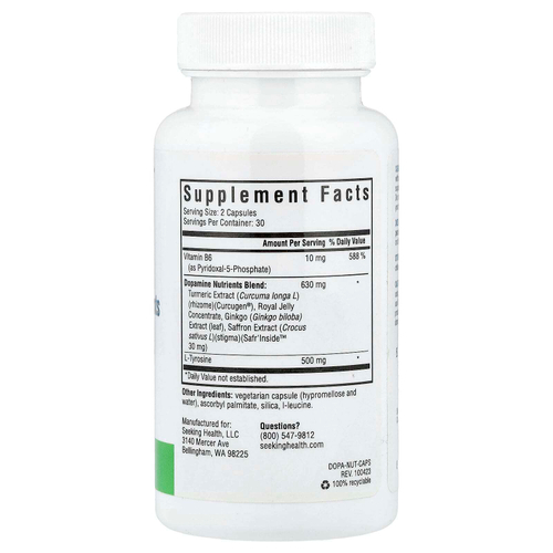 Seeking Health, Dopamine Nutrients, 60 вегетарианских капсул