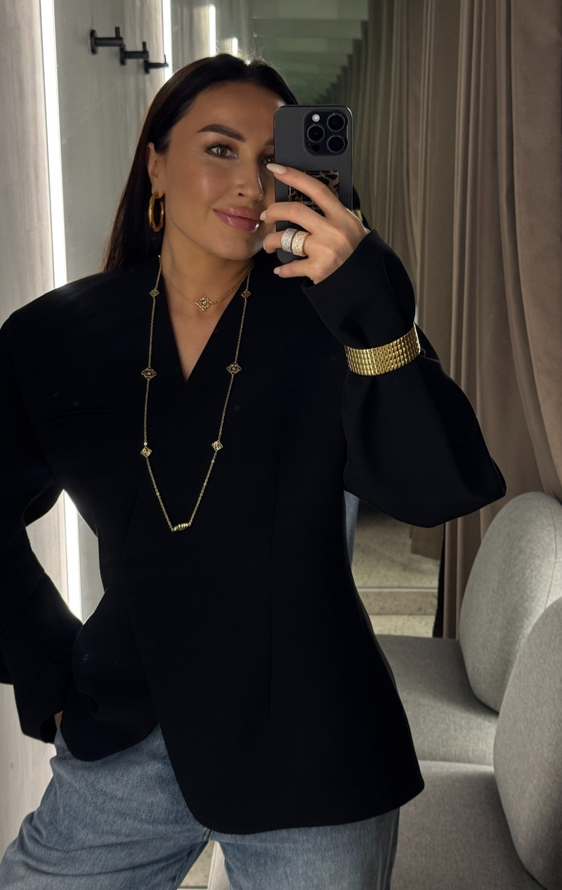 Бодичейн снежинка в цвете золото