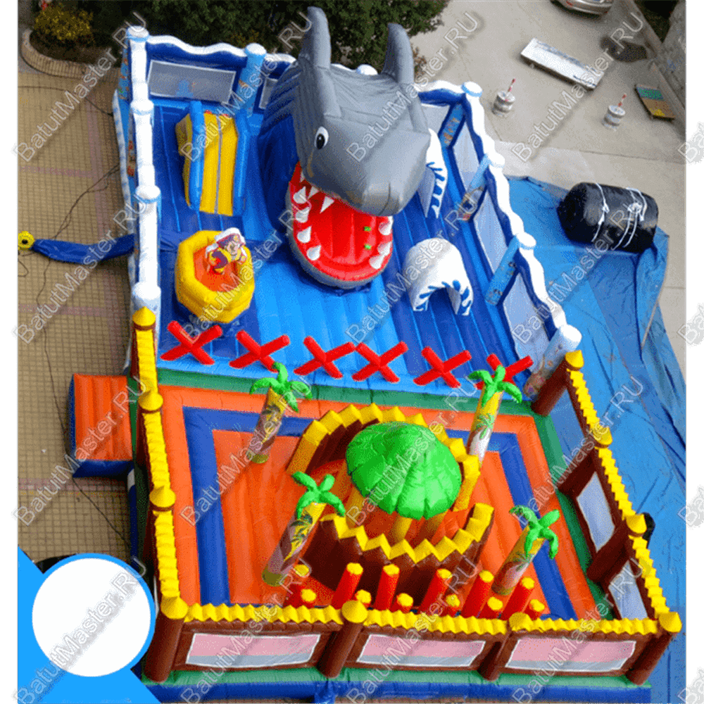 Коммерческий надувной батут "Остров сокровищ 2"