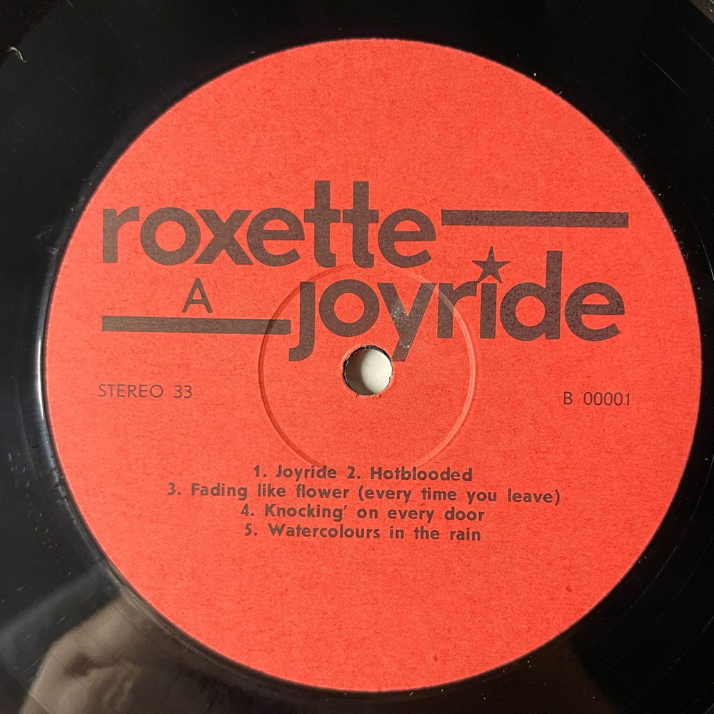 Винтажная виниловая пластинка LP Roxette Joyride (Россия 1992) The Big Love