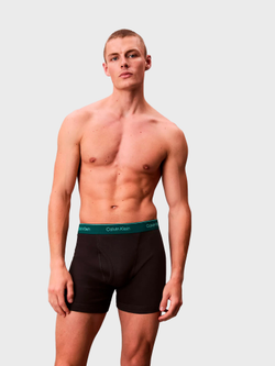 Мужские трусы боксеры-брифы Calvin Klein Cotton Classics 5-Pack Boxer Brief Black Multi Green